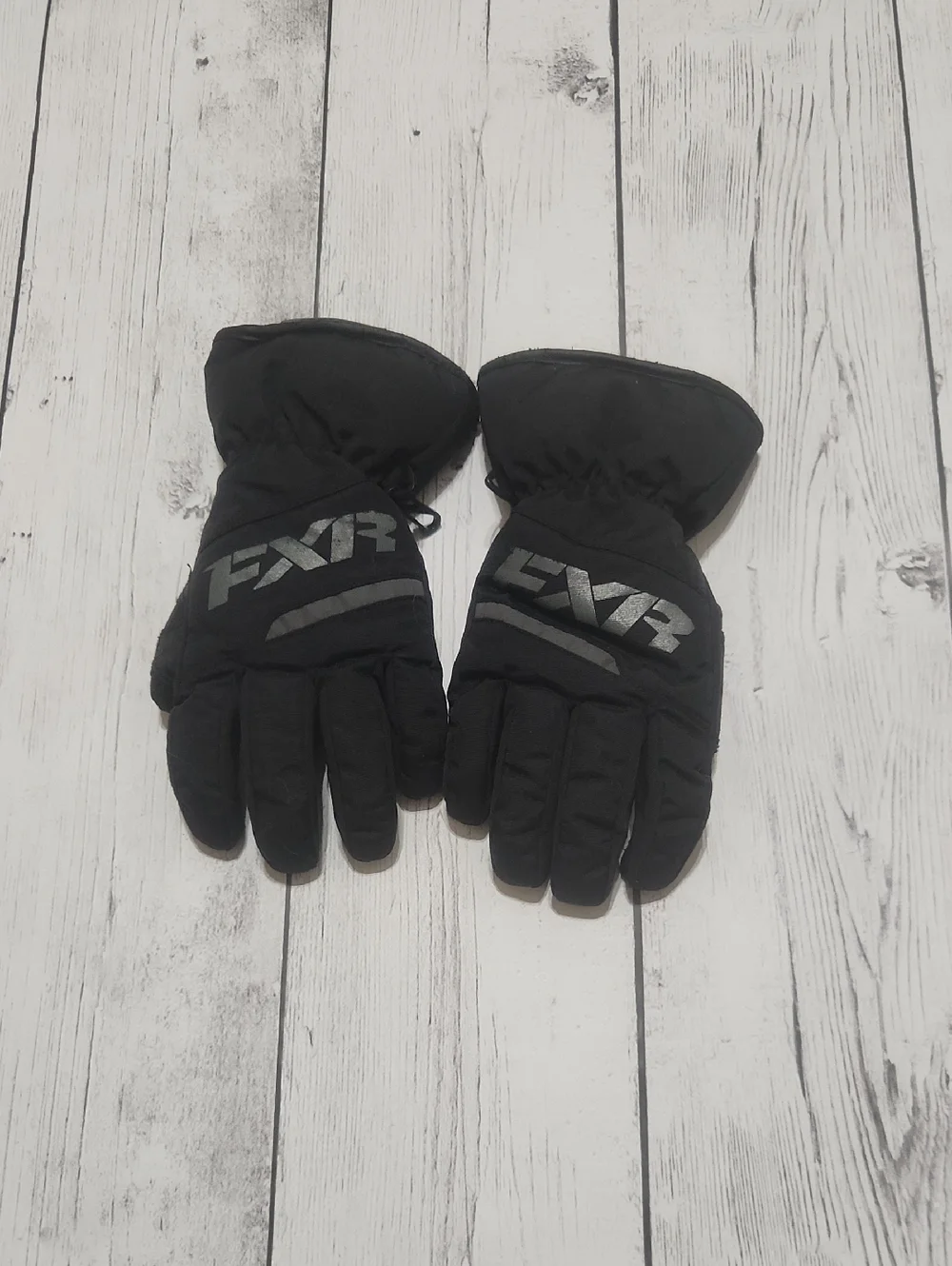 FXR Black Child Medium Snowmobiling Gloves